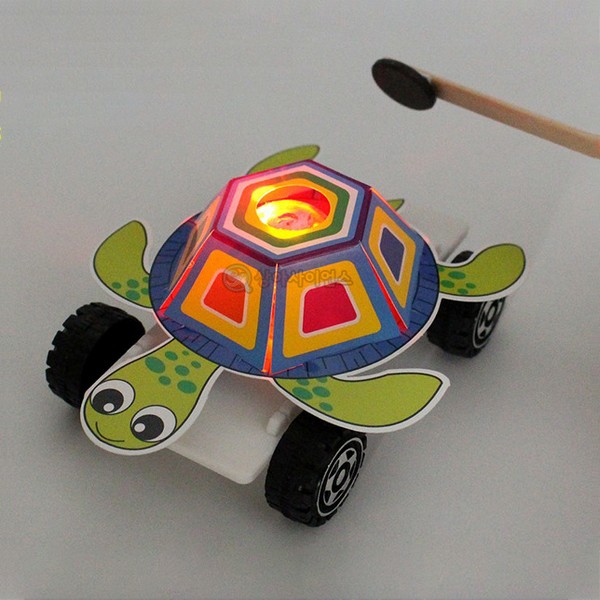 자석으로가는 LED 거북이 자동차 만들기(1인세트)